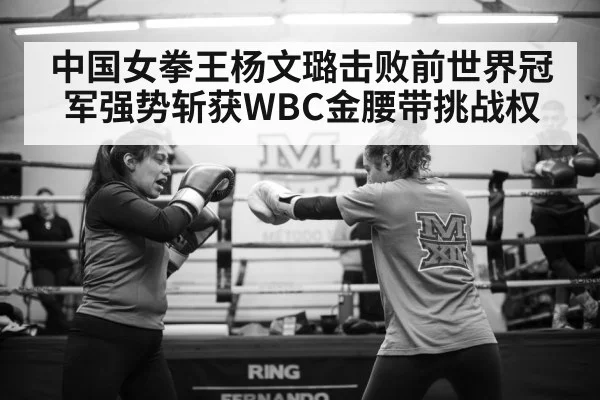 中国女拳王杨文璐击败前世界冠军强势斩获WBC金腰带挑战权